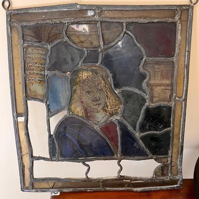 Lot 3 Vintage Stained Glass Art