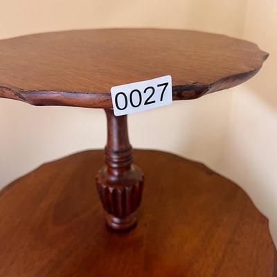 Vintage/Antique Mahogany 3 Tier Dumbwaiter Table