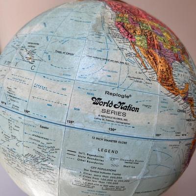 2 Vntg. CATA-RACK Industrial Metal File & Globe