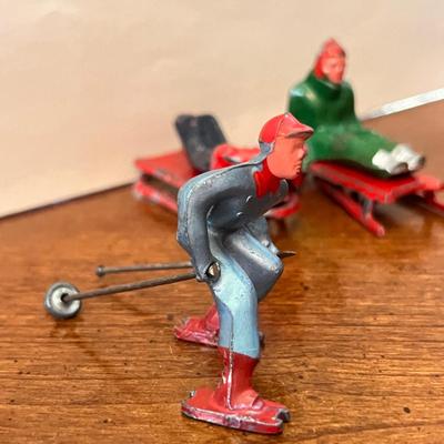 Lot of  Coca-Cola Christmas Buildings, Trucks, Metal Figurines