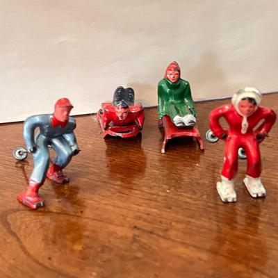 Lot of  Coca-Cola Christmas Buildings, Trucks, Metal Figurines