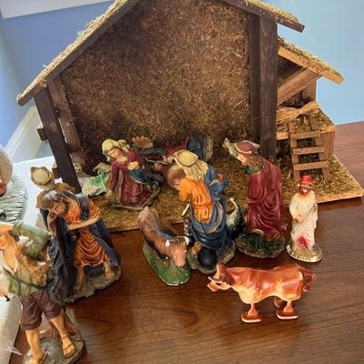 2 Christmas Nativity Sets - Long Rich