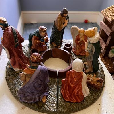 2 Christmas Nativity Sets - Long Rich