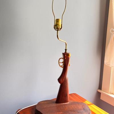Vintage Shotgun Rifle Tabletop Lamp - Works