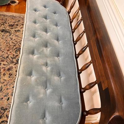 Vintage Windsor Style Wooden Bench