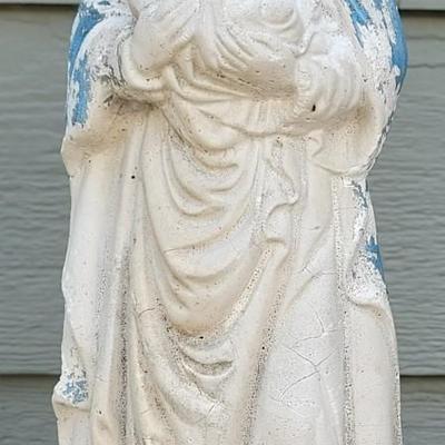 Vintage Mary and Jesus Garden Sculpture