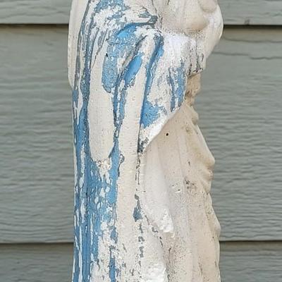 Vintage Mary and Jesus Garden Sculpture