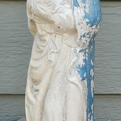 Vintage Mary and Jesus Garden Sculpture