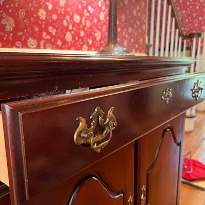 Solid Wood Buffet Server Table Cabinet