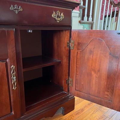 Solid Wood Buffet Server Table Cabinet