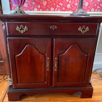 Solid Wood Buffet Server Table Cabinet