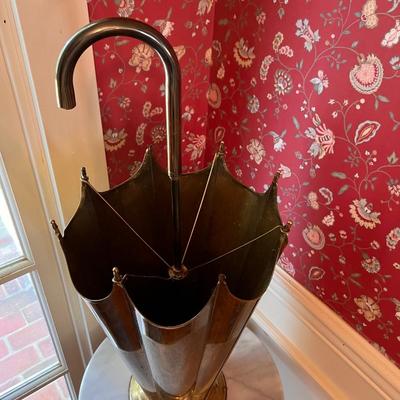 Vintage Brass Inverted Umbrella Stand