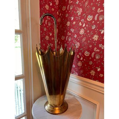 Vintage Brass Inverted Umbrella Stand