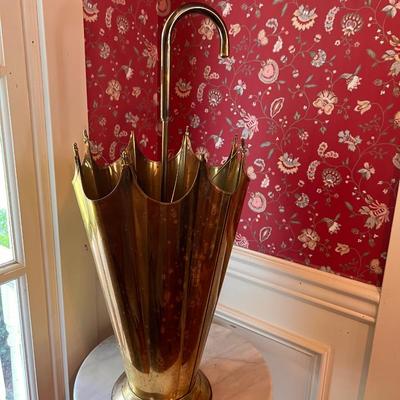 Vintage Brass Inverted Umbrella Stand