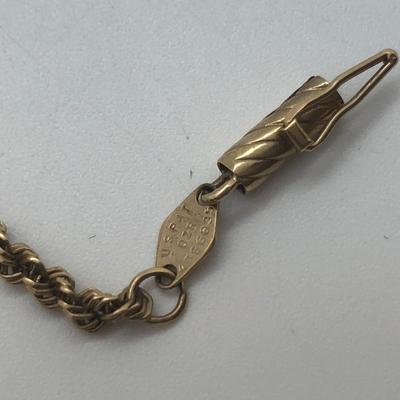 LOT 28M: 14k Gold Bracelet (3.00gtw) | EstateSales.org