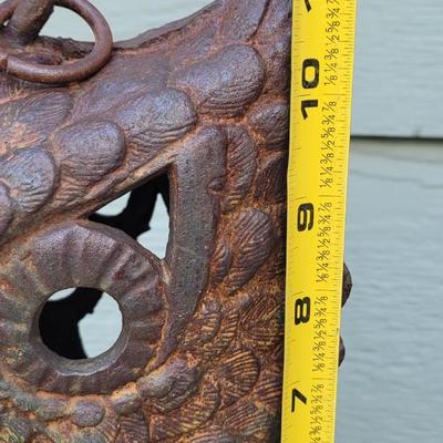 Heavy Wrought Iron Owl Candle Holder