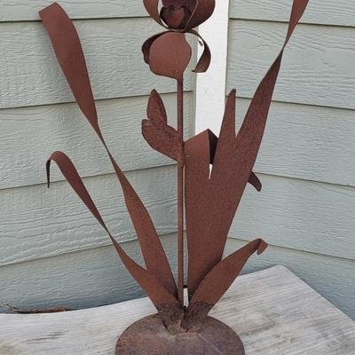 Heavy Metal Iris Garden Art
