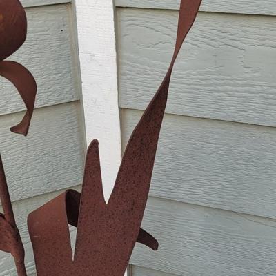 Heavy Metal Iris Garden Art