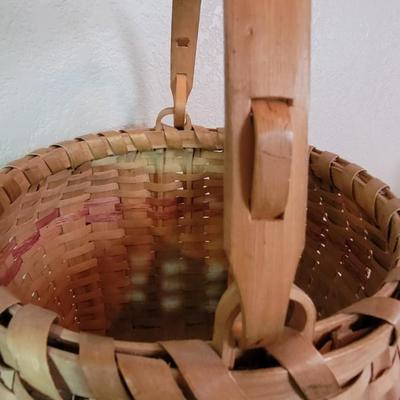 Antique Hand Made Gathering Basket