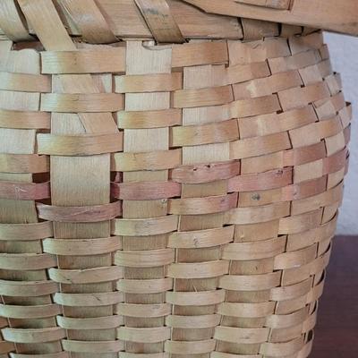 Antique Hand Made Gathering Basket