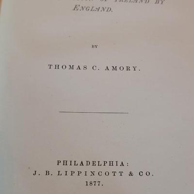 1st Ed. 1877 'Transfer of Erin' by Thomas C. ARMORY