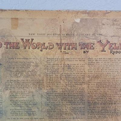 VERY RARE! Antique 'Around the World with the Yellow Kid'