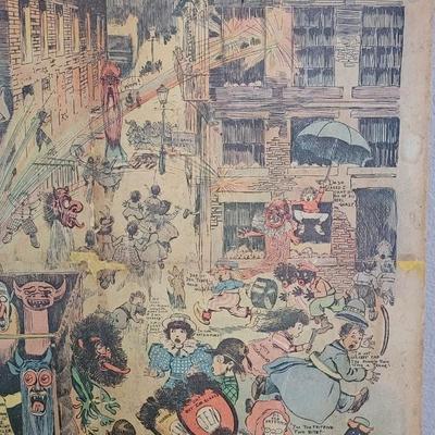 VERY RARE! Antique 'Around the World with the Yellow Kid'