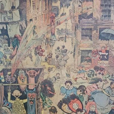 VERY RARE! Antique 'Around the World with the Yellow Kid'