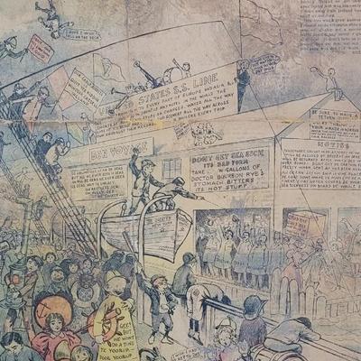 VERY RARE! Antique 'Around the World with the Yellow Kid'