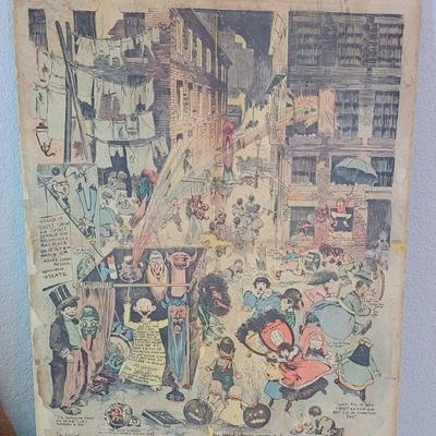 VERY RARE! Antique 'Around the World with the Yellow Kid'