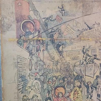 VERY RARE! Antique 'Around the World with the Yellow Kid'