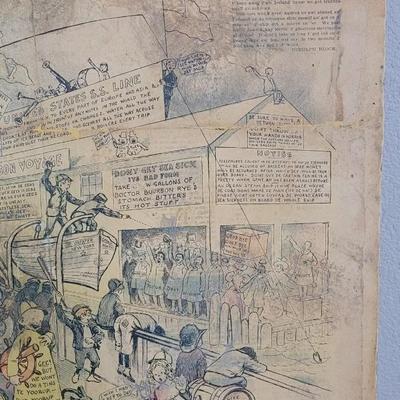 VERY RARE! Antique 'Around the World with the Yellow Kid'