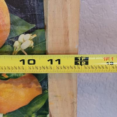 Vintage Mal's Oranges Crate Piece