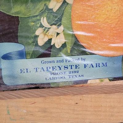 Vintage Mal's Oranges Crate Piece