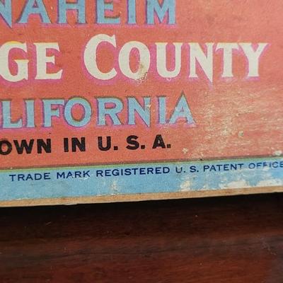 Vintage Favorita Valencia Oranges Crate Piece