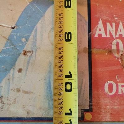 Vintage Favorita Valencia Oranges Crate Piece