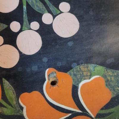 Antique Handpainted Bird Tray