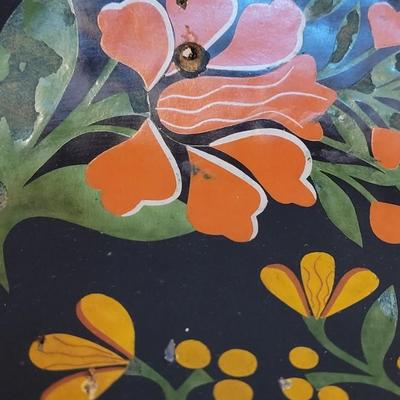 Antique Handpainted Bird Tray