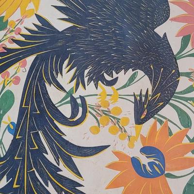 Antique Handpainted Wood Tray