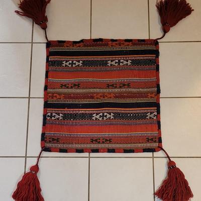 Vintage Woven Pillow Case with Tassels #2