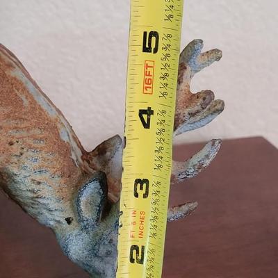 Heavy Cast Iron Elk Statue