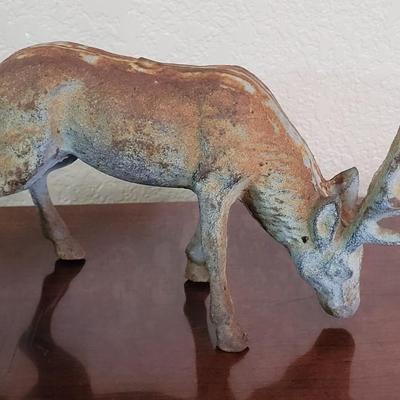 Heavy Cast Iron Elk Statue