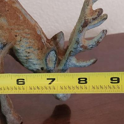 Heavy Cast Iron Elk Statue
