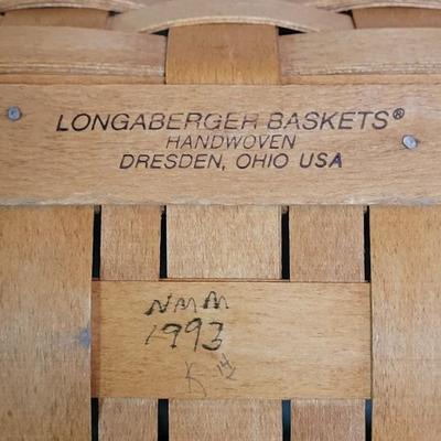 1993 Longaberger Double Handle Basket