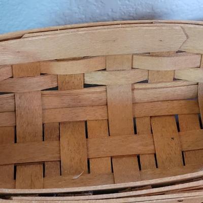 1994 Small Double Leather Handles Longaberger Basket