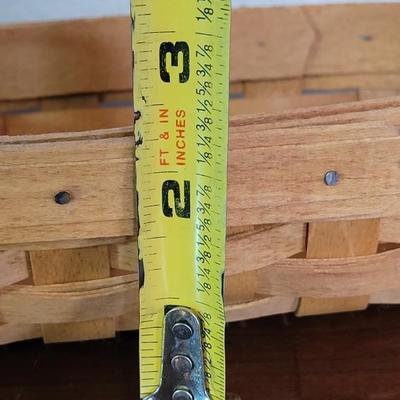 1994 Small Double Leather Handles Longaberger Basket