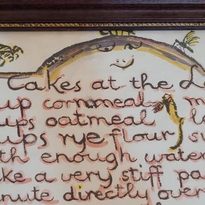 Original Watercolor 'Pan Cakes At the Lake' Art Signed & Dated