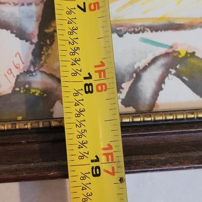 Original Watercolor 'Pan Cakes At the Lake' Art Signed & Dated