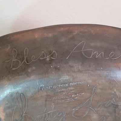 Vintage Turtle Creek Pottery 'Liberty Platter' Signed by Betty Lou