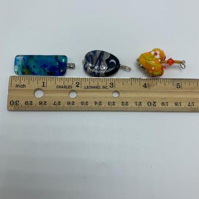 Glass Pendants & Beads Plus Necklace Cords (B2-HS)